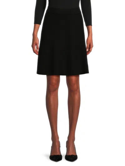 Shop Saks Fifth Avenue Women's Mini Swing Skirt In Black