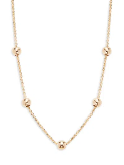 Shop Zoë Chicco Women's 14k Yellow Gold Bead Chain Necklace/18"