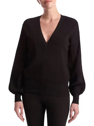Shop Capsule 121 Women's Bravery Puff Sleeve Sweater In Black
