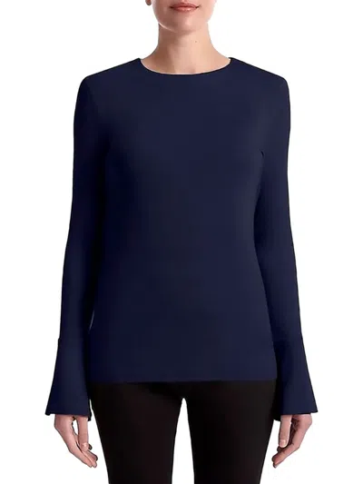 Shop Capsule 121 Women's Polaris Flare Sleeve Top In Navy