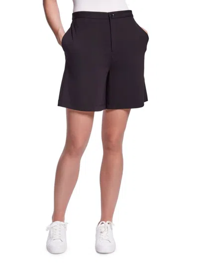 Shop Capsule 121 Women's Plato Flat Front Shorts In Black