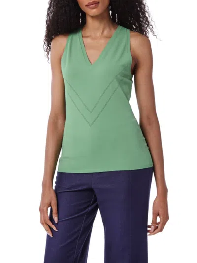 Capsule 121 Eugenia V-neck Sweater Tank In Green