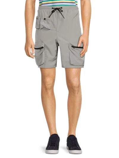Shop American Stitch Men's Drawstring Utility Shorts In Grey