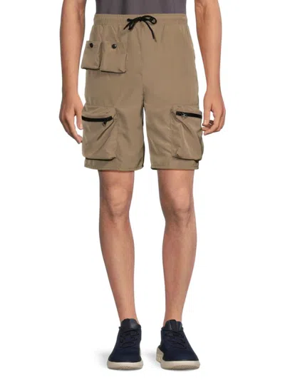 Shop American Stitch Men's Drawstring Utility Shorts In Khaki
