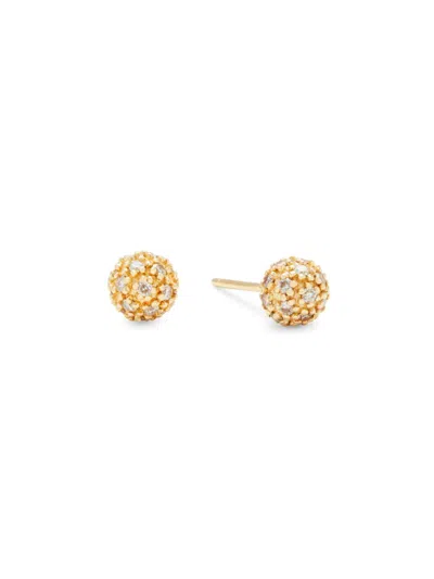 Shop Sydney Evan Women's 14k Yellow Gold & 0.45 Tcw Diamond Ball Stud Earrings