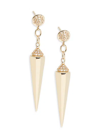 Shop Sydney Evan Women's 14k Yellow Gold & 0.48 Tcw Diamond Spike Drop Earrings
