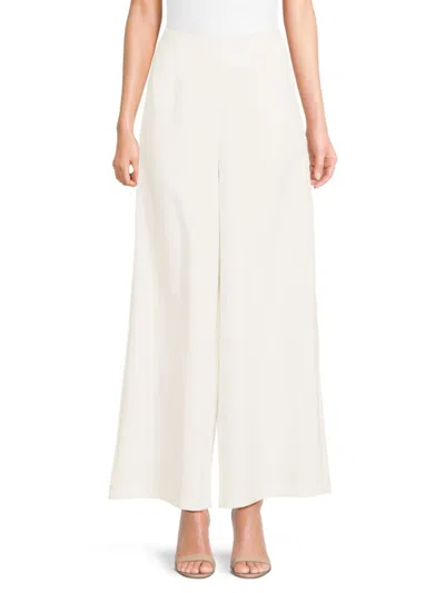 Shop Saks Fifth Avenue Women's High Rise Wide Leg Pants In White