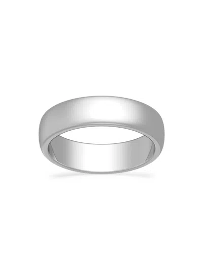 Shop Saks Fifth Avenue Women's Build Your Own Collection 14k White Gold Band Ring In 5 Mm