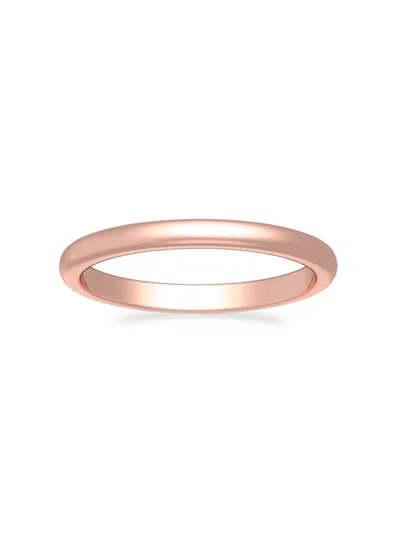 Shop Saks Fifth Avenue Women's Build Your Own Collection 14k Rose Gold Band Ring In 2 Mm