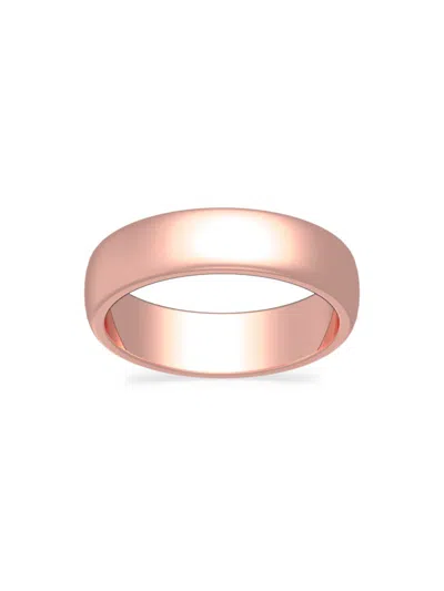 Shop Saks Fifth Avenue Women's Build Your Own Collection 14k Rose Gold Band Ring In 5 Mm