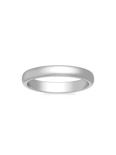 Shop Saks Fifth Avenue Women's Build Your Own Collection Platinum Band Ring In 3 Mm