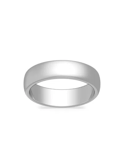 Shop Saks Fifth Avenue Women's Build Your Own Collection Platinum Band Ring In 5 Mm