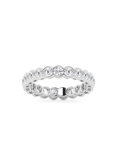 Shop Saks Fifth Avenue Women's Build Your Own Collection 14k White Gold Lab Grown Diamond Channel Eternity Ring In 2 Tcw