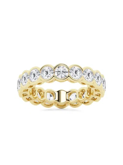 Shop Saks Fifth Avenue Women's Build Your Own Collection 14k Yellow Gold Lab Grown Diamond Channel Eternity Ring In 4 Tcw