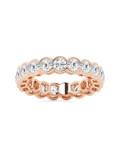 Shop Saks Fifth Avenue Women's Build Your Own Collection Rose Gold Lab Grown Diamond Channel Eternity Ring In 3 Tcw