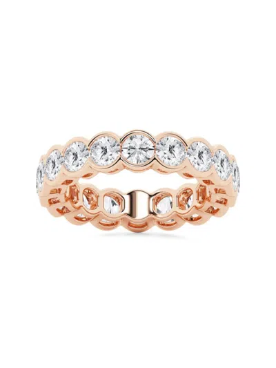 Shop Saks Fifth Avenue Women's Build Your Own Collection Rose Gold Lab Grown Diamond Channel Eternity Ring In 4 Tcw