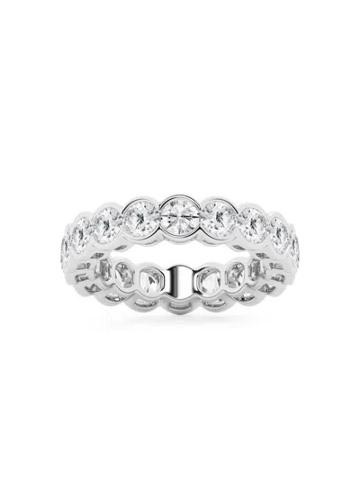 Shop Saks Fifth Avenue Women's Build Your Own Collection Platinum Lab Grown Diamond Channel Eternity Ring In 4 Tcw