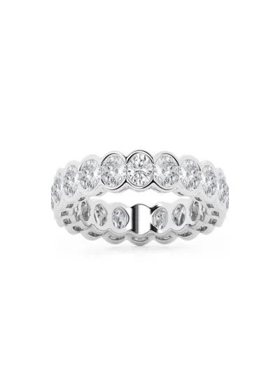 Shop Saks Fifth Avenue Women's Build Your Own Collection 14k White Gold Lab Grown Diamond Channel Eternity Ring In 3 Tcw