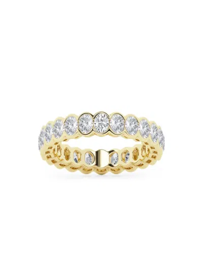 Shop Saks Fifth Avenue Women's Build Your Own Collection 14k Yellow Gold Lab Grown Diamond Channel Eternity Ring In 2 Tcw