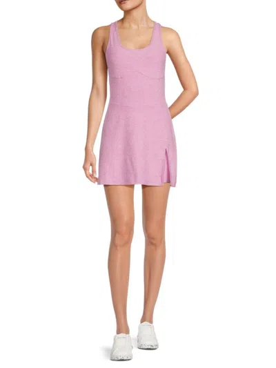 Shop Year Of Ours Women's Racer Back Mini Tennis Dress In Vintage Pink