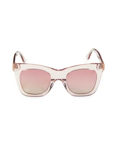Shop Diff Eyewear Women's Kaia 50mm Butterfly Sunglasses In Light Pink