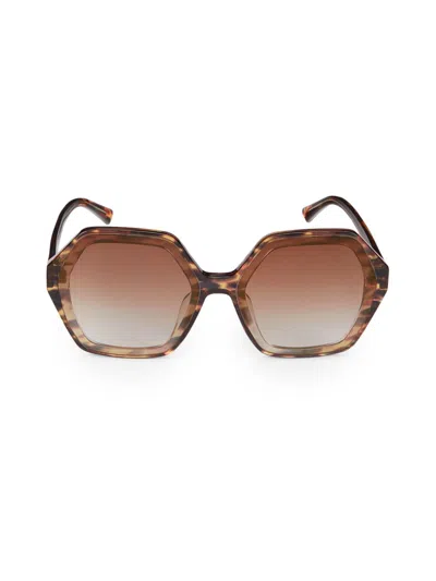 Shop Diff Eyewear Women's Gigi 60mm Geometric Sunglasses In Brown
