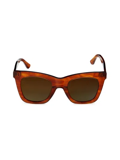 Shop Diff Eyewear Women's Kaia 50mm Rectangle Sunglasses In Brown