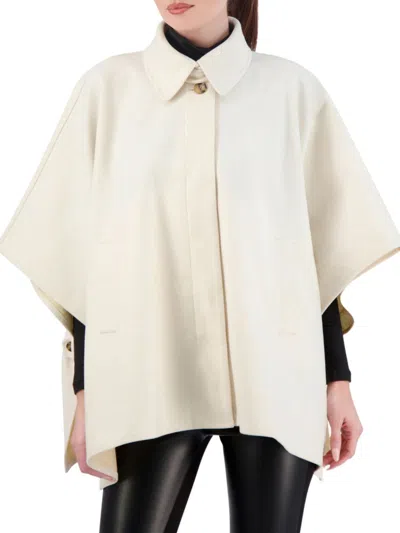 Shop Ookie & Lala Women's Cynthia Cape Jacket In Off White