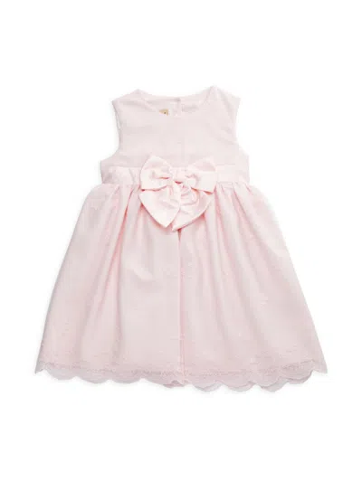 Shop Purple Rose Baby Girl's Floral Bow Dress In Pink