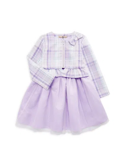 Shop Purple Rose Baby Girl's 2-piece Dress & Jacket Set In Lilac