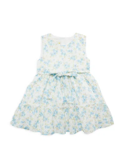 Shop Samara Baby Girl's Floral Dress In Blue