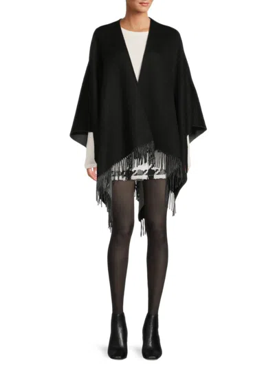 Shop Saks Fifth Avenue Women's Cashmere Cape In Black