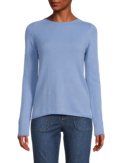Shop Sofia Cashmere Women's Relaxed Cashmere Sweater In Blue