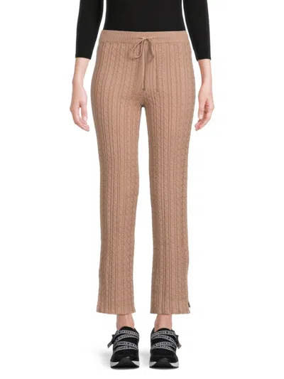 Shop Heartloom Women's Sandy Drawstring Knit Pants In Taupe