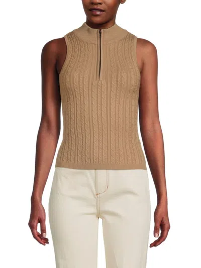 Shop Heartloom Women's Yuiko Sleeveless Knit Top In Taupe