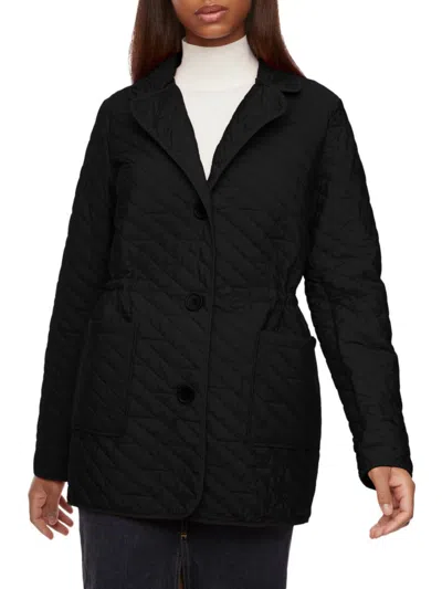 Shop Bernardo Women's Quilted Sportcoat In Black
