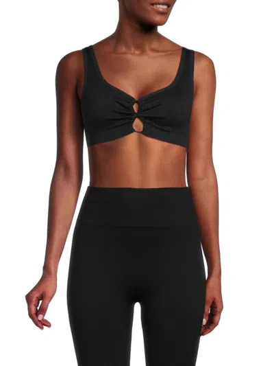 Shop L*space Women's Simmons Ribbed Sports Bra In Black