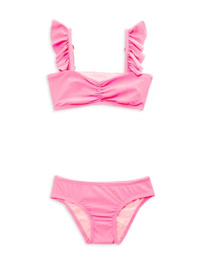 Shop Pq Little Girl's & Girl's 2-piece Swim Set In Pink