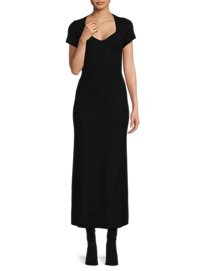 Shop Staud Women's Camden Maxi Sheath Dress In Black