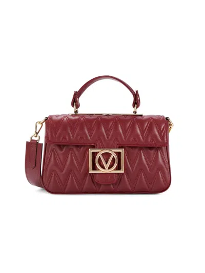 Shop Valentino By Mario Valentino Women's Florence Leather Shoulder Bag In Chianti