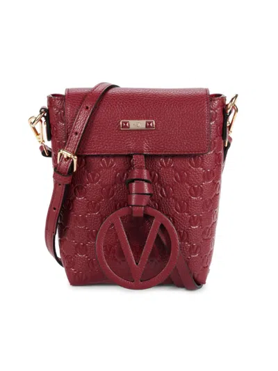 Shop Valentino By Mario Valentino Women's Salma Leather Crossbody Bag In Chianti