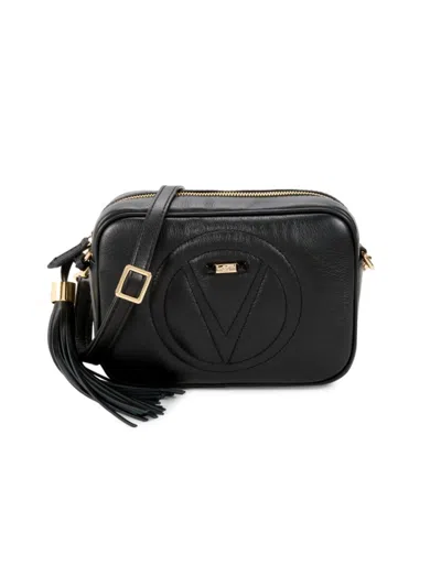 Shop Valentino By Mario Valentino Women's Mia Signature Leather Camera Bag In Black