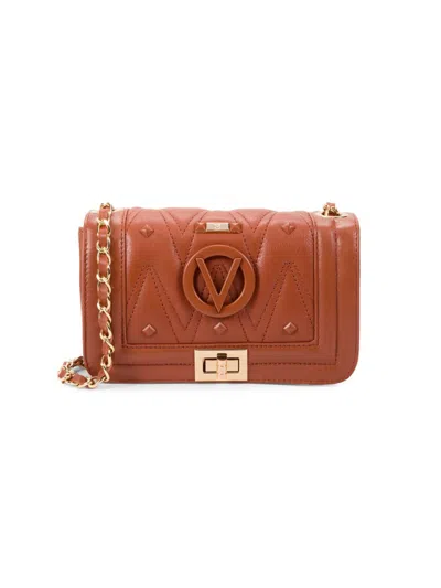Shop Valentino By Mario Valentino Women's Beatriz Leather Shoulder Bag In Umber