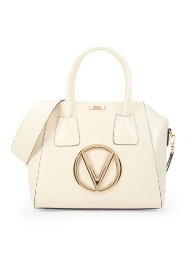 Shop Valentino By Mario Valentino Women's Mini Leather Top Handle Bag In Warm Milk