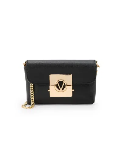 Shop Valentino By Mario Valentino Women's Lilou Leather Crossbody Bag In Black