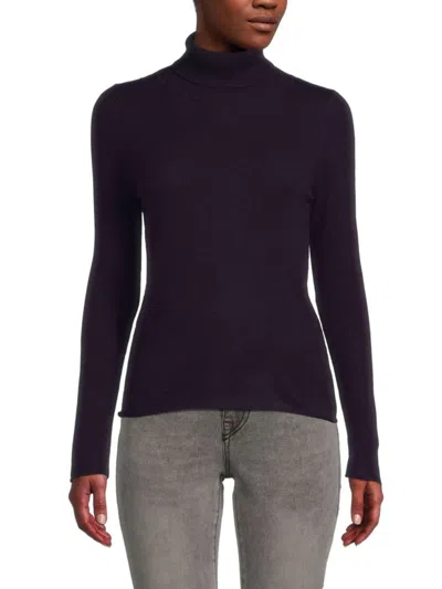 Shop Sofia Cashmere Women's Cashmere Turtleneck Sweater In Currant