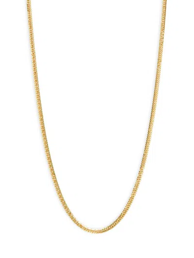 Shop Saks Fifth Avenue Made In Italy Women's 14k Yellow Gold 18'' Chain Necklace