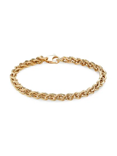 Shop Saks Fifth Avenue Made In Italy Women's 14k Yellow Gold Link Bracelet