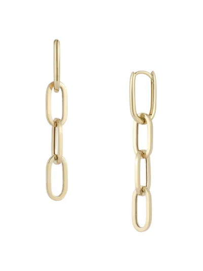Saks Fifth Avenue Women's 14k Yellow Gold Link Drop Earrings In Yellow Gold