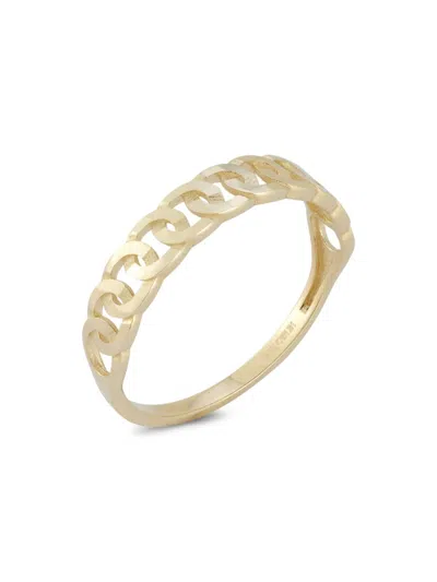 Shop Saks Fifth Avenue Women's 14k Yellow Gold Chain Link Ring